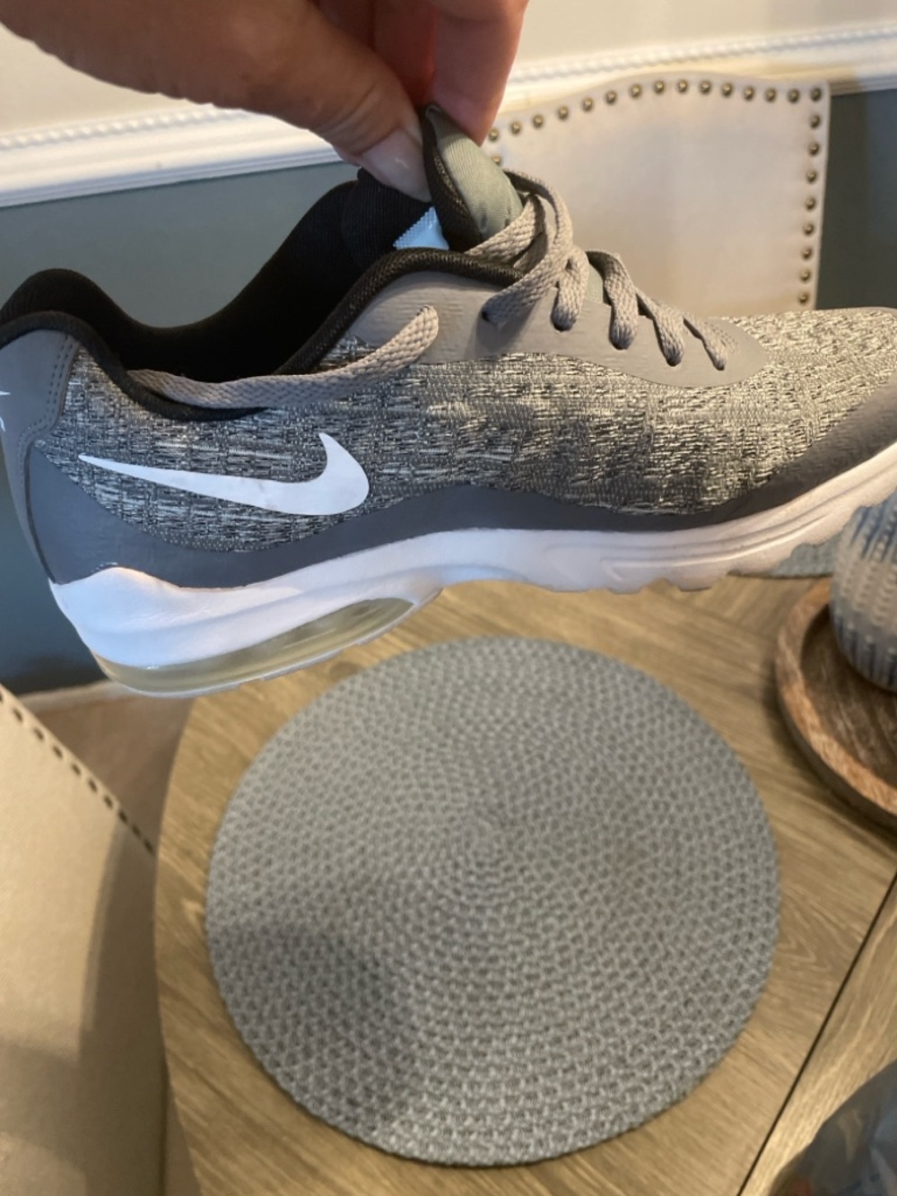 Nike Gray and Black Athletic Sneakers